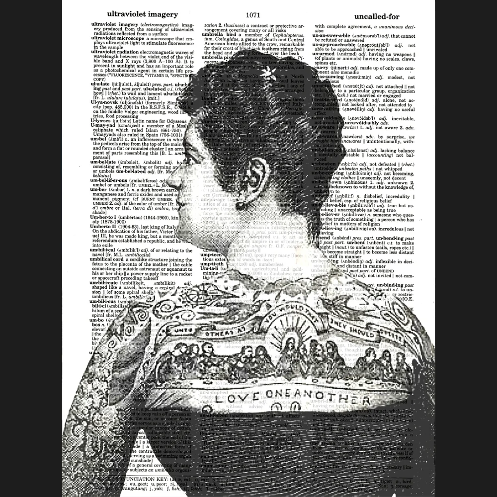 Tattoo Lady Body Art Vintage Dictionary Print